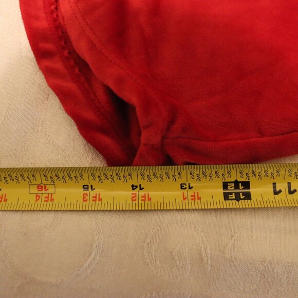 Climate Right By Cuddl Duds Long Sleeve Red Velour Size Large Cozy Casual - Picture 10 of 12